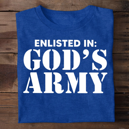 Enlisted In God's Army | 2D Unisex T-shirt