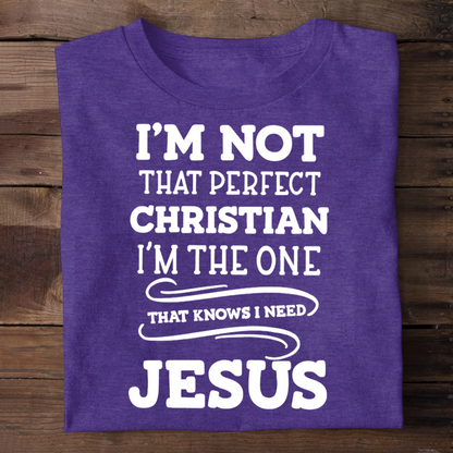 I'm Not That Perfect Christian | 2D Unisex T-shirt