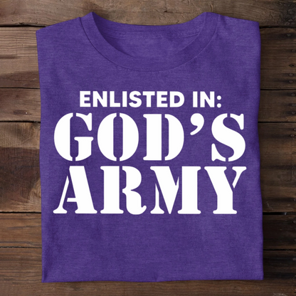 Enlisted In God's Army | 2D Unisex T-shirt