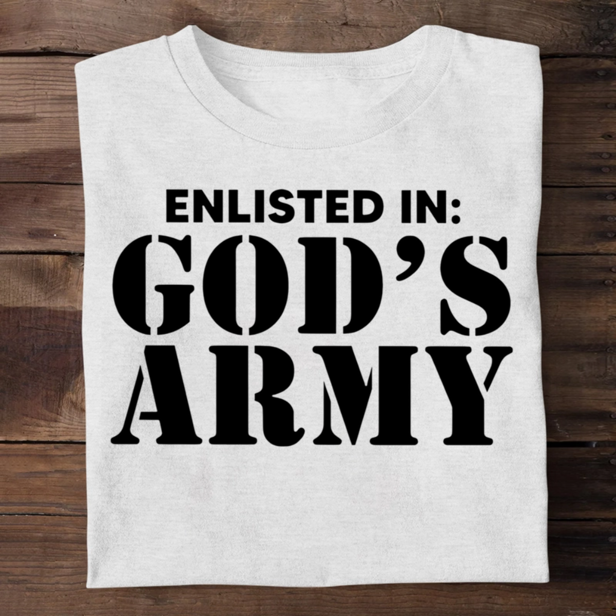 Enlisted In God's Army | 2D Unisex T-shirt