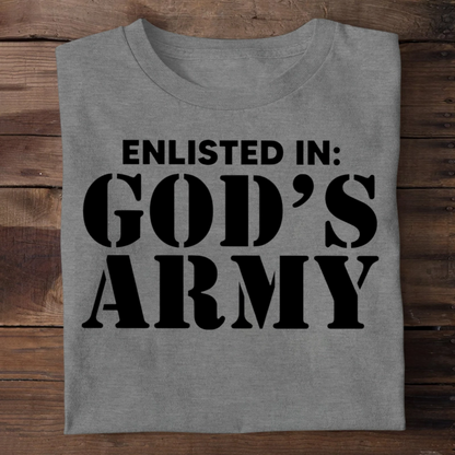 Enlisted In God's Army | 2D Unisex T-shirt