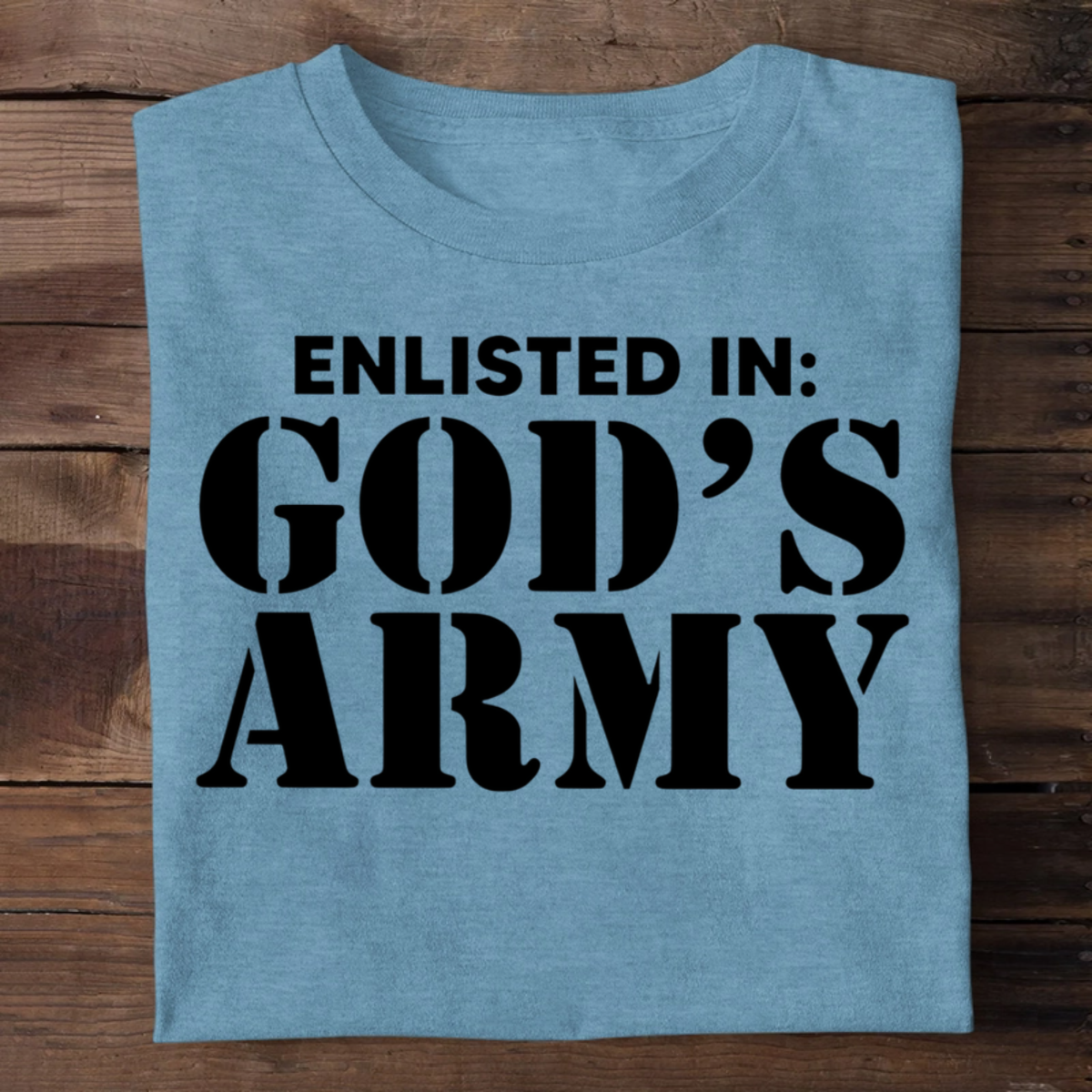 Enlisted In God's Army | 2D Unisex T-shirt