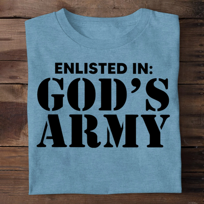 Enlisted In God's Army | 2D Unisex T-shirt
