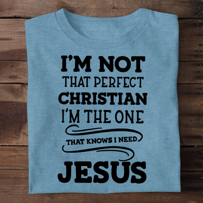 I'm Not That Perfect Christian | 2D Unisex T-shirt