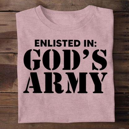 Enlisted In God's Army | 2D Unisex T-shirt