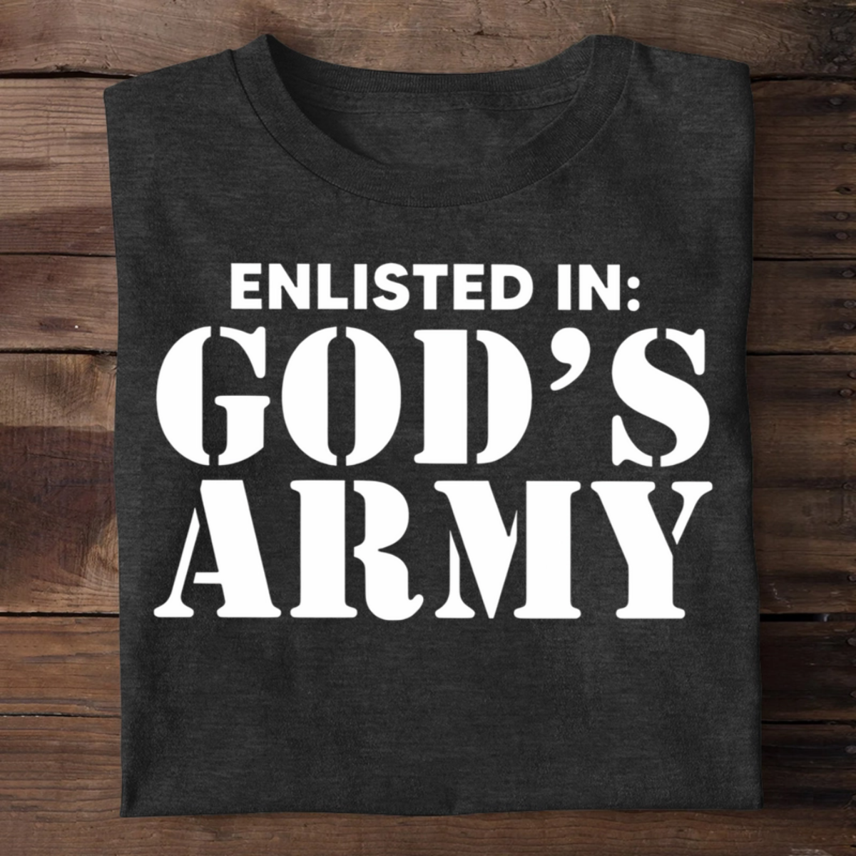 Enlisted In God's Army | 2D Unisex T-shirt