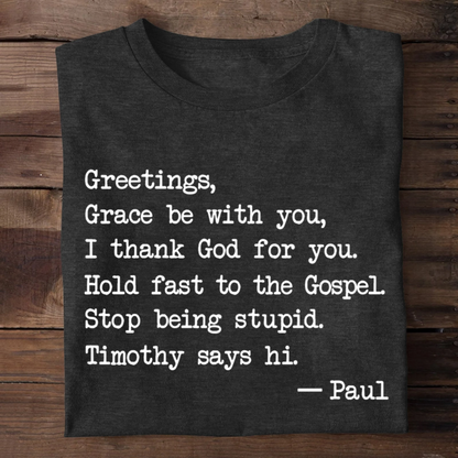 Grace Be With You | 2D Unisex T-shirt