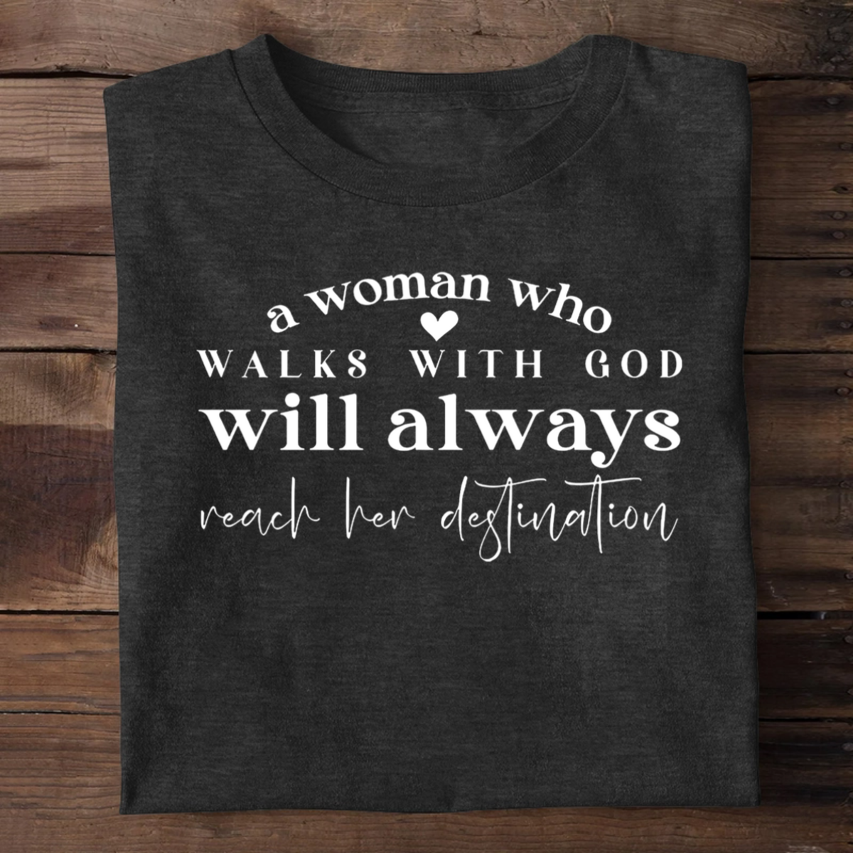A Woman Who Walks With God | 2D Unisex T-shirt