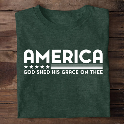 God Shed His Grace On Thee | 2D Unisex T-shirt