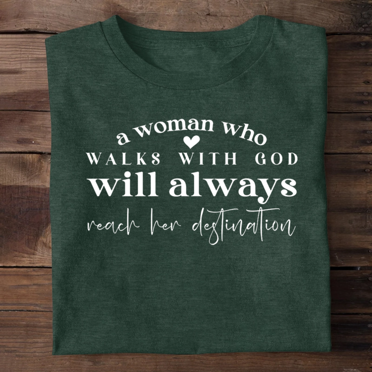A Woman Who Walks With God | 2D Unisex T-shirt