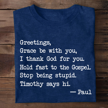 Grace Be With You | 2D Unisex T-shirt