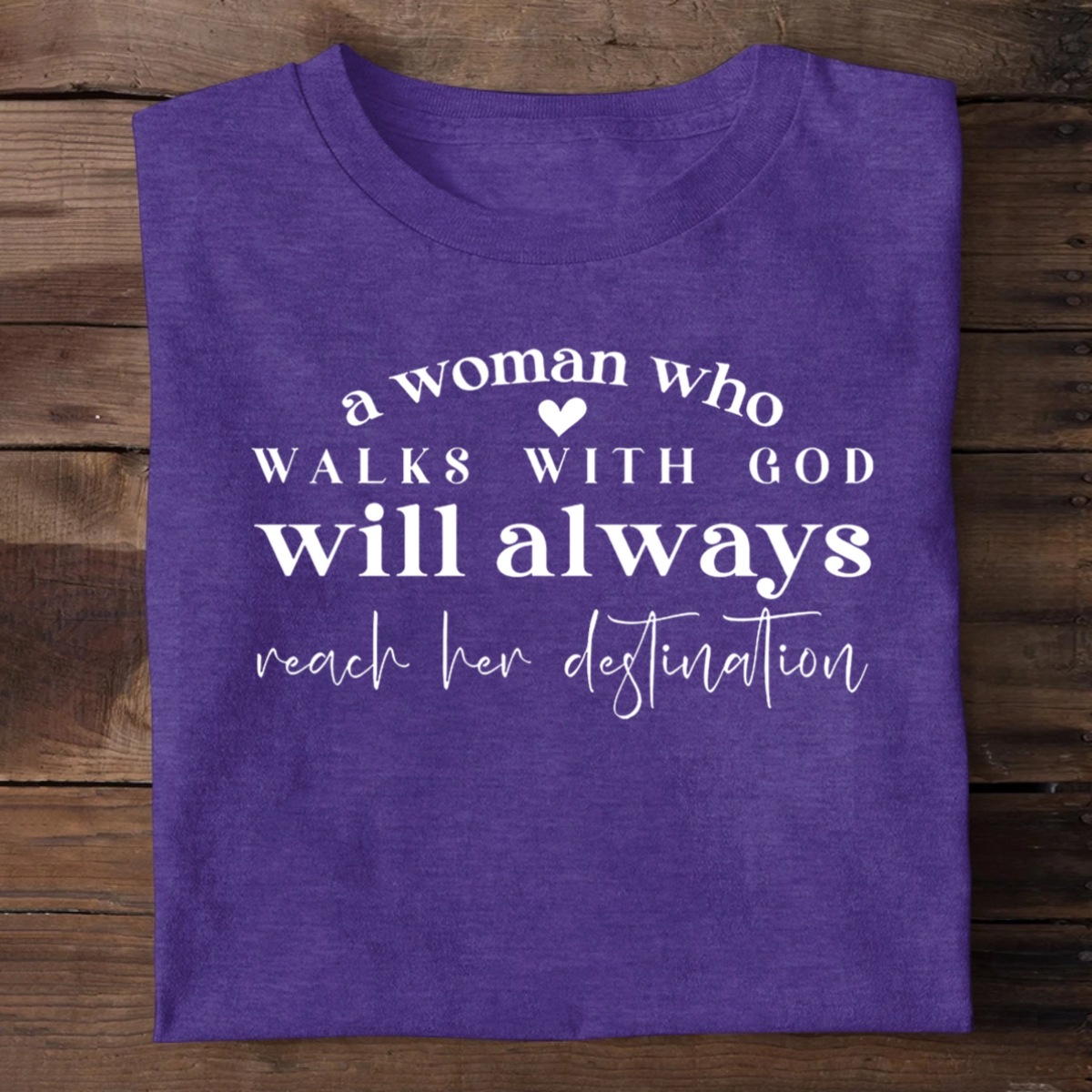 A Woman Who Walks With God | 2D Unisex T-shirt