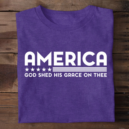 God Shed His Grace On Thee | 2D Unisex T-shirt