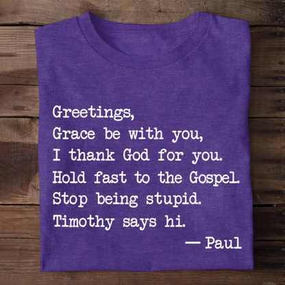 Grace Be With You | 2D Unisex T-shirt