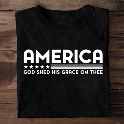 God Shed His Grace On Thee | 2D Unisex T-shirt