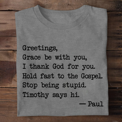 Grace Be With You | 2D Unisex T-shirt