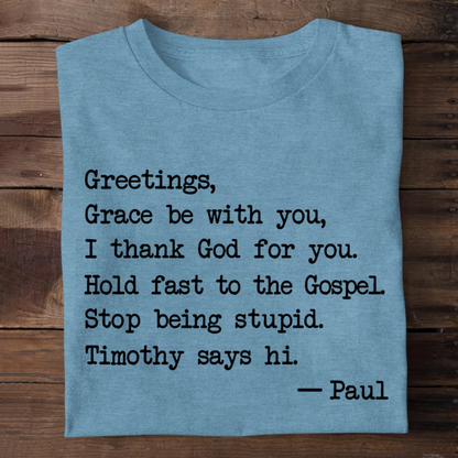 Grace Be With You | 2D Unisex T-shirt