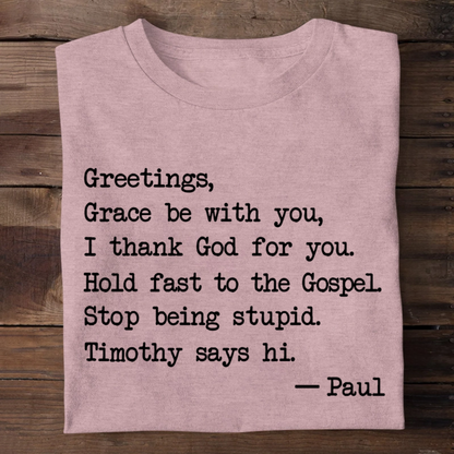 Grace Be With You | 2D Unisex T-shirt