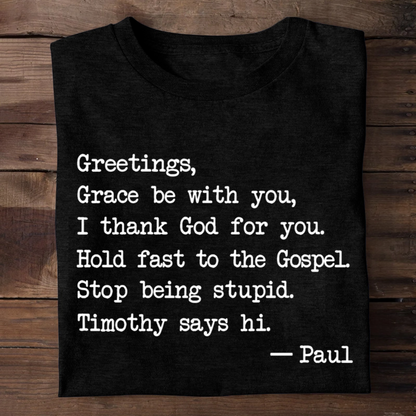 Grace Be With You | 2D Unisex T-shirt