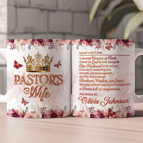 Pastor's Wife, Gift For Pastor's Wife | Personalized Ceramic Coffee Mug