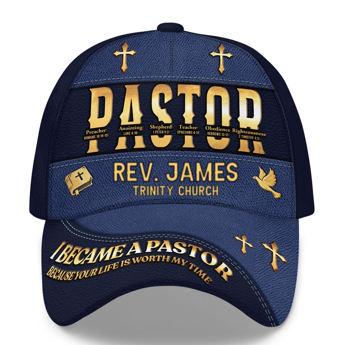I Became A Pastor | Personalized Classic Cap