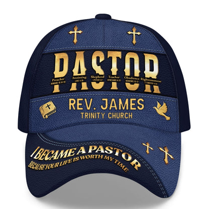 I Became A Pastor | Personalized Classic Cap