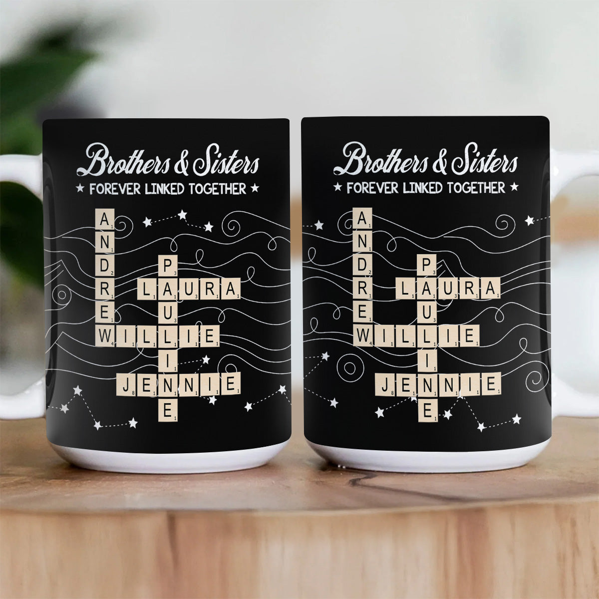 Forever Linked Together, Personalized Gift For Loved One | Personalized Ceramic Coffee Mug
