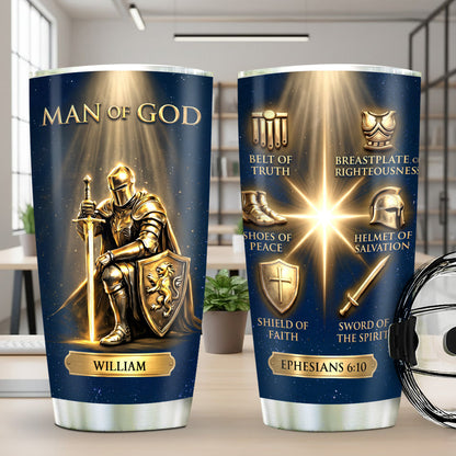 Man Of God | Personalized Stainless Steel Tumbler