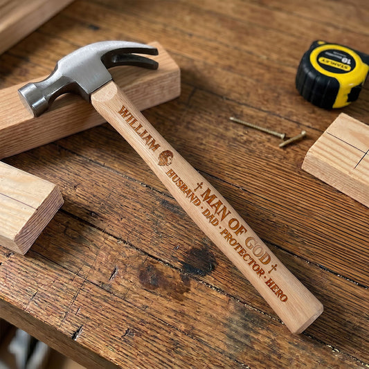 Man Of God - Personalized Wooden Hammer
