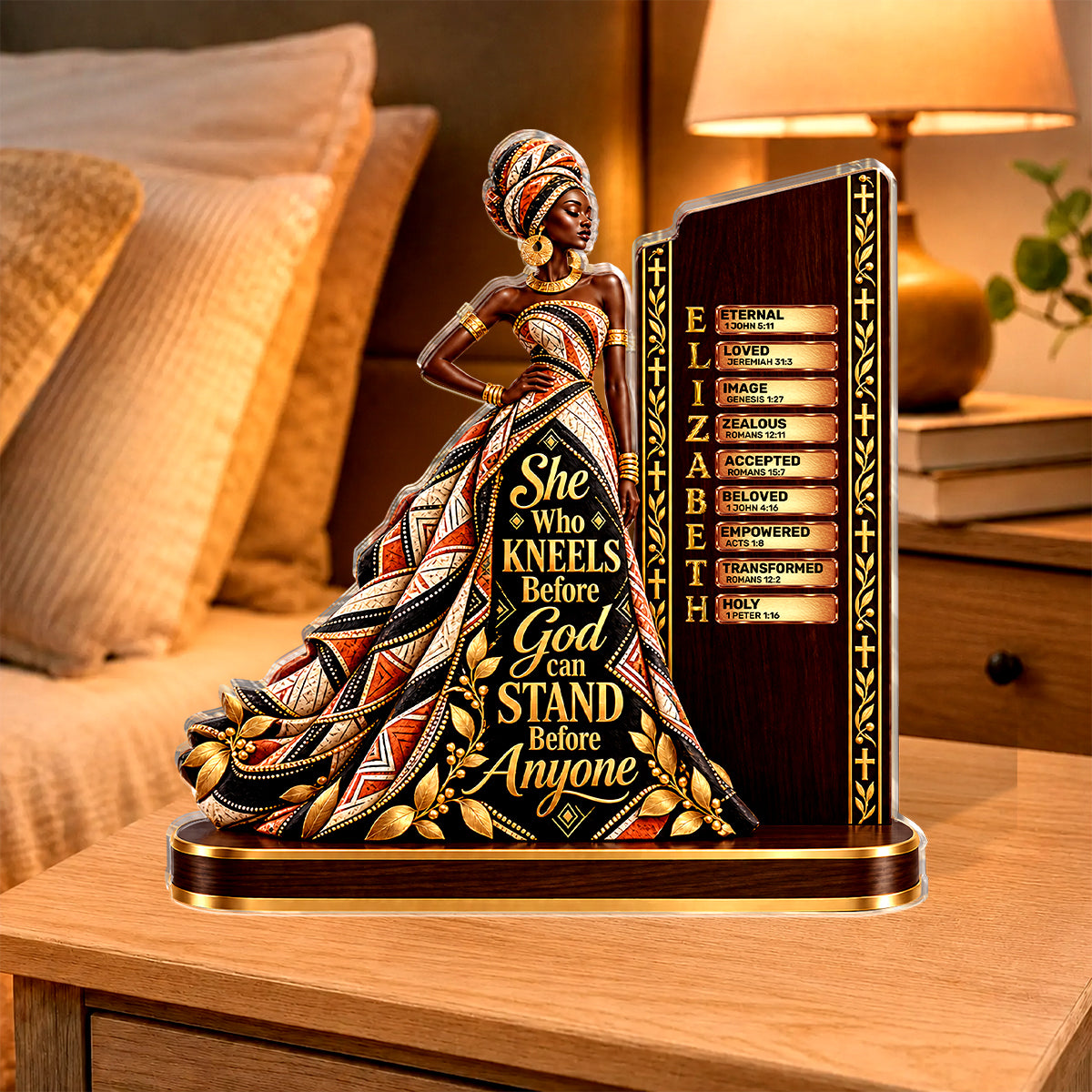 She Who Kneels Before God, Gift For Women | Personalized Custom Shaped Acrylic Plaque