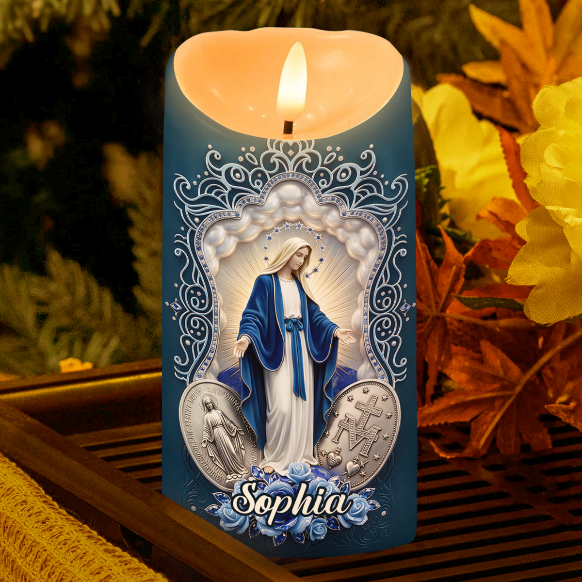 A Prayer For My Family - Personalized Flameless LED Candle