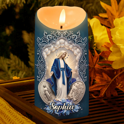 A Prayer For My Family - Personalized Flameless LED Candle