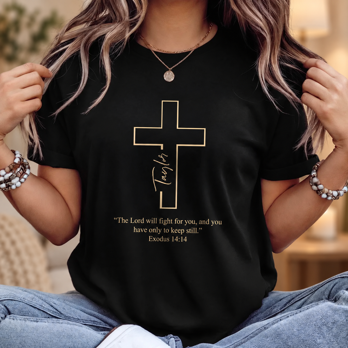 The Lord Will Fight For You, Gift For Self | Personalized 2D Unisex T-shirt