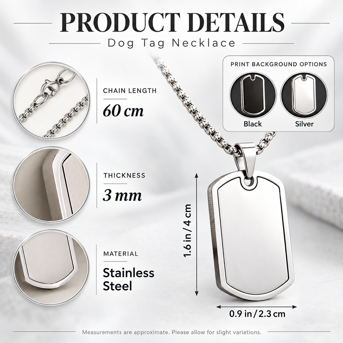Never Forgot How Much I Love You, Gifts for Son and Grandson from Grandpa | Personalized Dog Tag Necklace