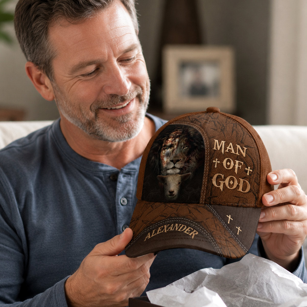 Man Of God, Christian Gift | Personalized Classic Cap