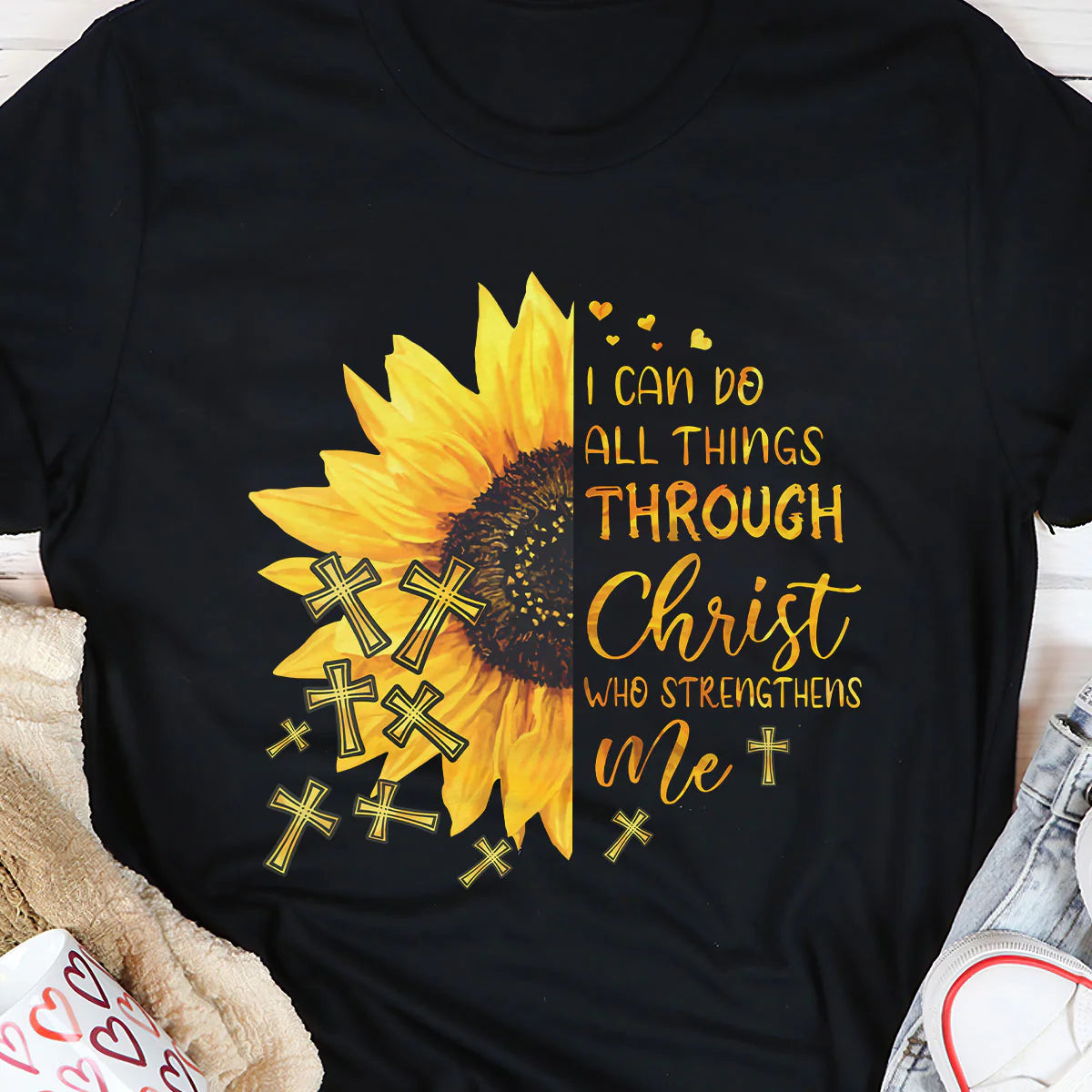 I Can Do All Things Through Christ Who Strengthens Me | Personalized 2D Unisex T-shirt
