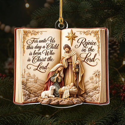 Light Of Bethlehem, Gift For Christians | 1-Layer Acrylic Ornament