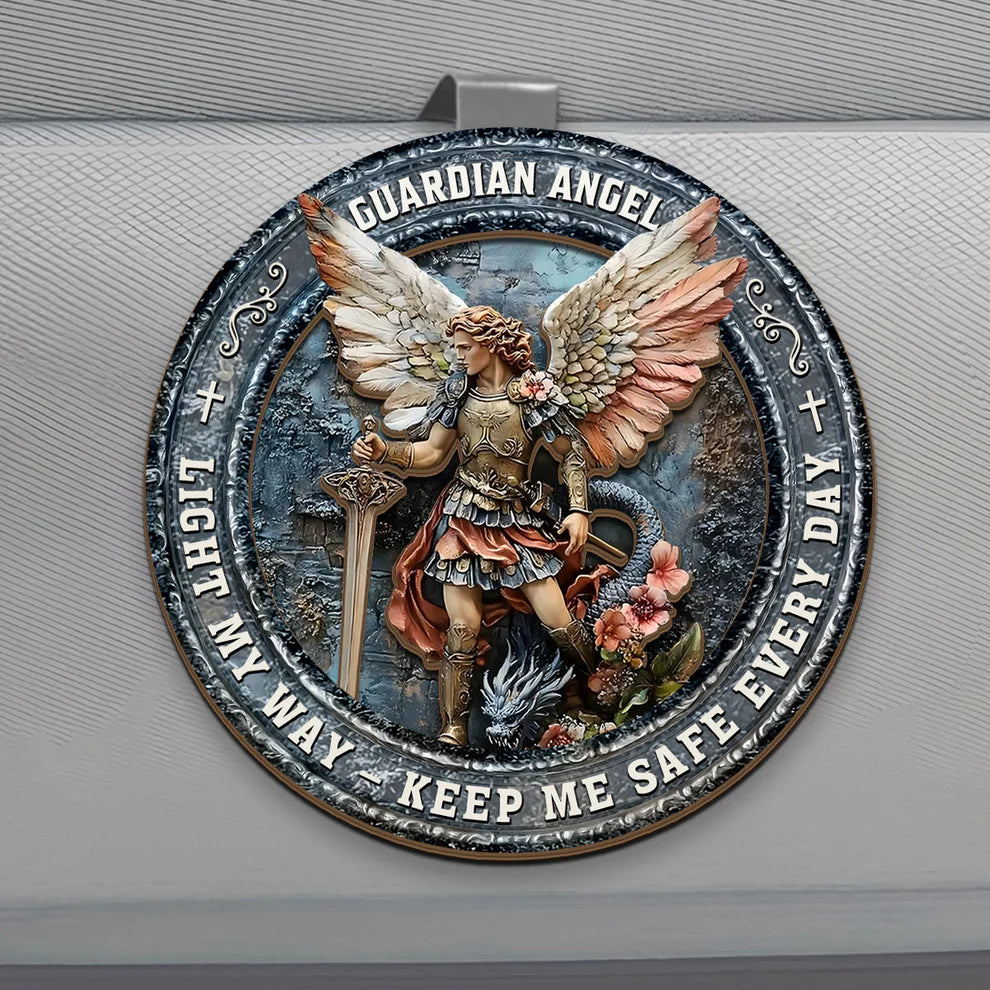 Saint Michael The Heavenly Protector - Car Visor Clip
