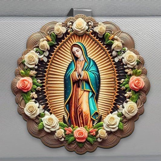 The Virgin Mary Retro Style - Car Visor Clip