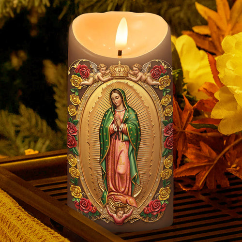 Our Lady Of Guadalupe - Flameless LED Candle