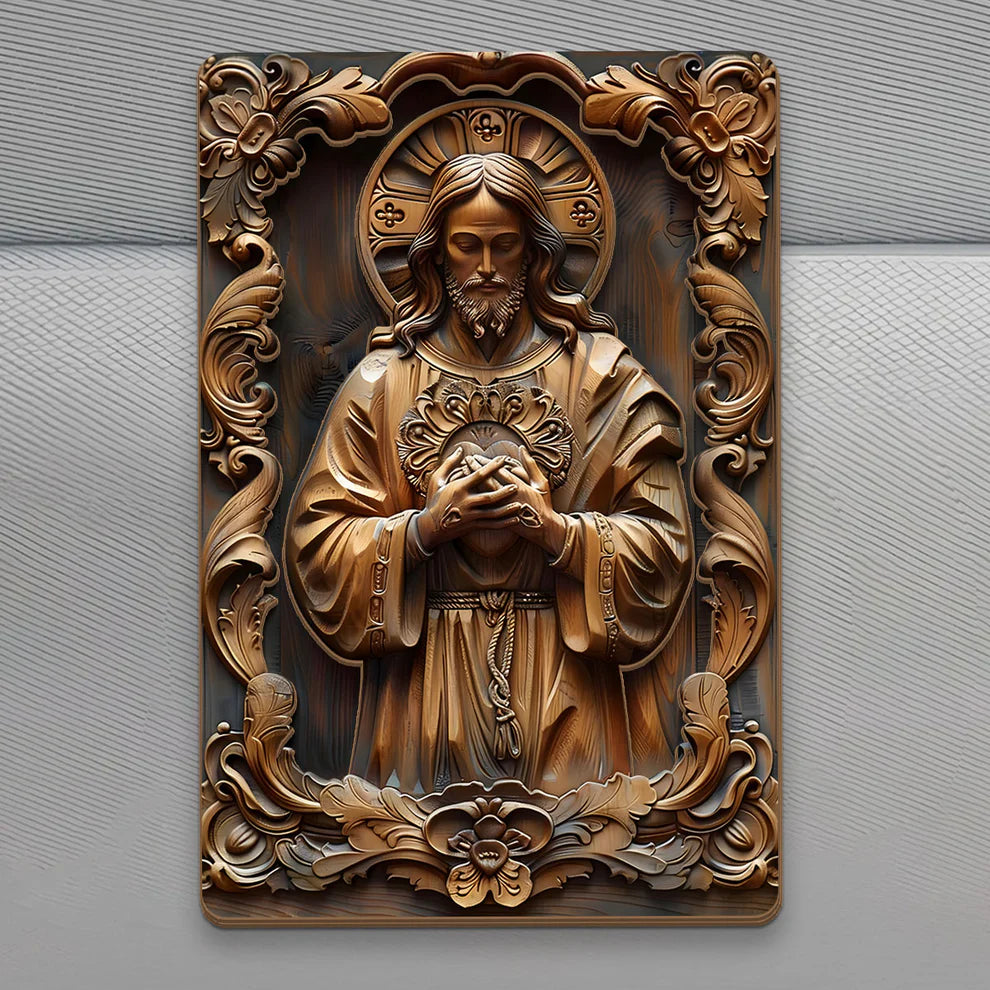 Jesus Sacred Heart - Car Visor Clip
