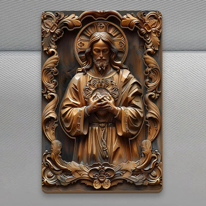 Jesus Sacred Heart - Car Visor Clip