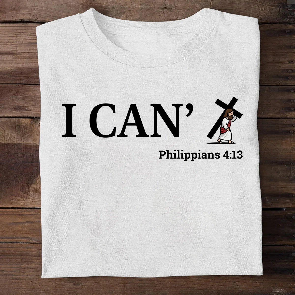Through Christ I Can, Gift For Family | 2D Unisex T-shirt