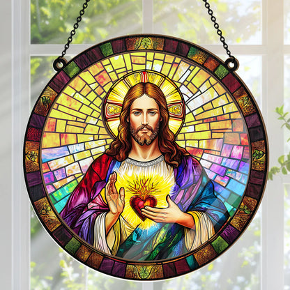 Sacred Heart Of Jesus - Window Hanging Suncatcher