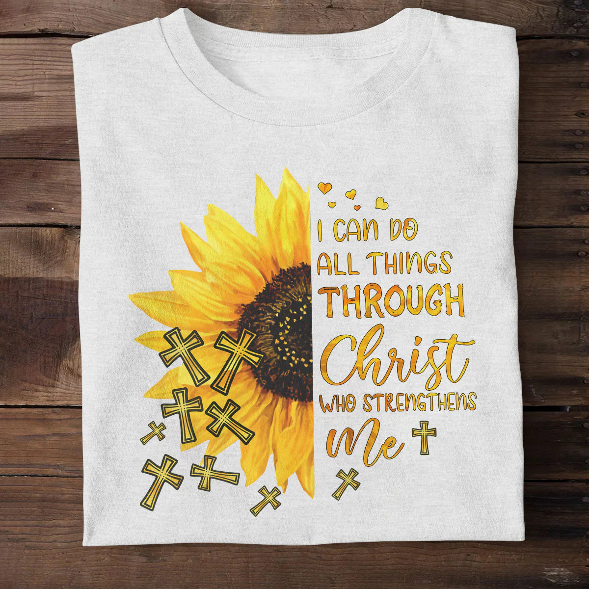 I Can Do All Things Through Christ Who Strengthens Me | Personalized 2D Unisex T-shirt