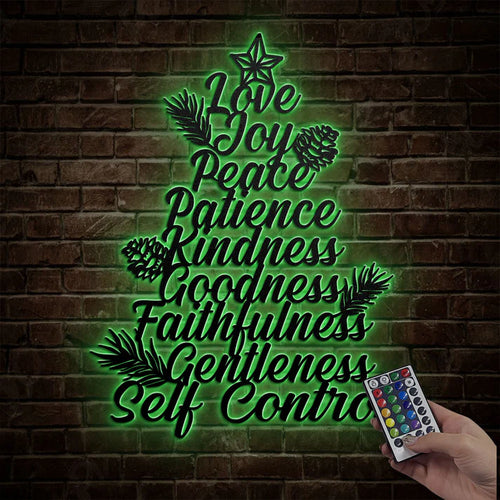 Fruit Of The Spirit - Metal Wall Art Sign