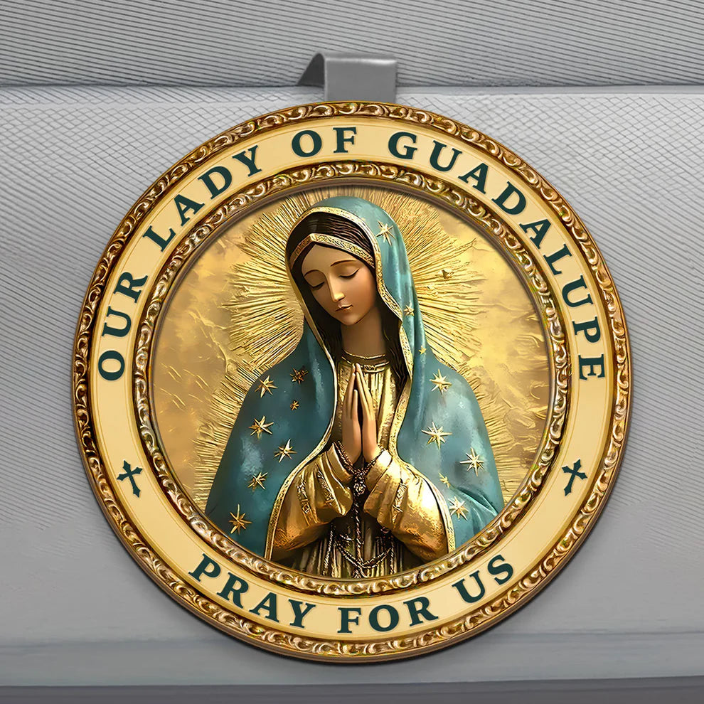 Mary My Guiding Light - Car Visor Clip
