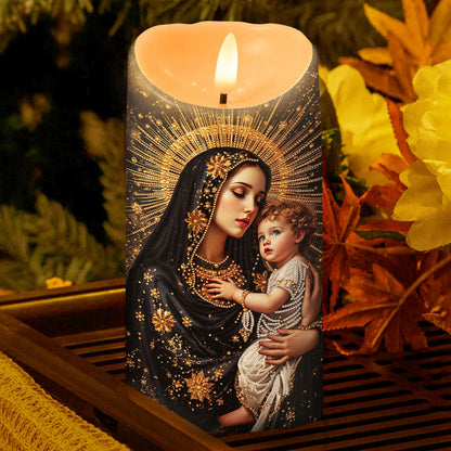 Golden Halo Lullaby - Flameless LED Candle