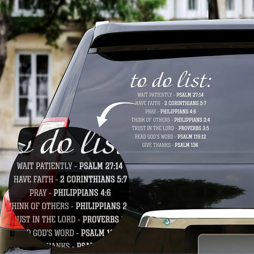 Christian Daily Todo List - Sticker