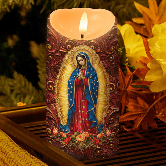 Our Lady Of Guadalupe - Flameless LED Candle